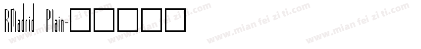 RMadrid Plain字体转换